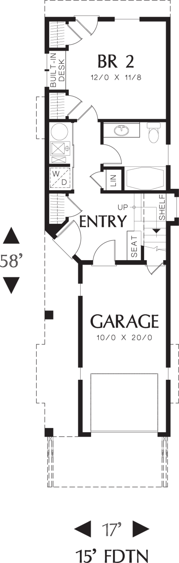 Craftsman Floor Plan - Main Floor Plan #48-569