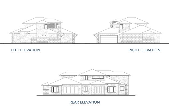 Exterior - Other Elevation for Contemporary House Plan #80-217 - 4 bed, 4 bath