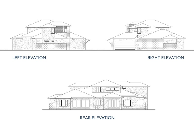 Dream House Plan - Exterior - Other Elevation for Contemporary House Plan #80-217 - 4 bed, 4 bath