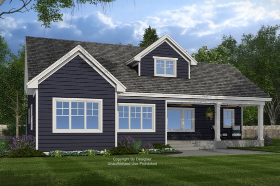 Exterior - Rear Elevation for Traditional House Plan #51-1415 - 4 bed, 3.5 bath