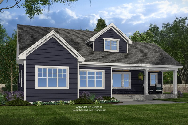 Home Plan - Exterior - Rear Elevation for Traditional House Plan #51-1415 - 4 bed, 3.5 bath