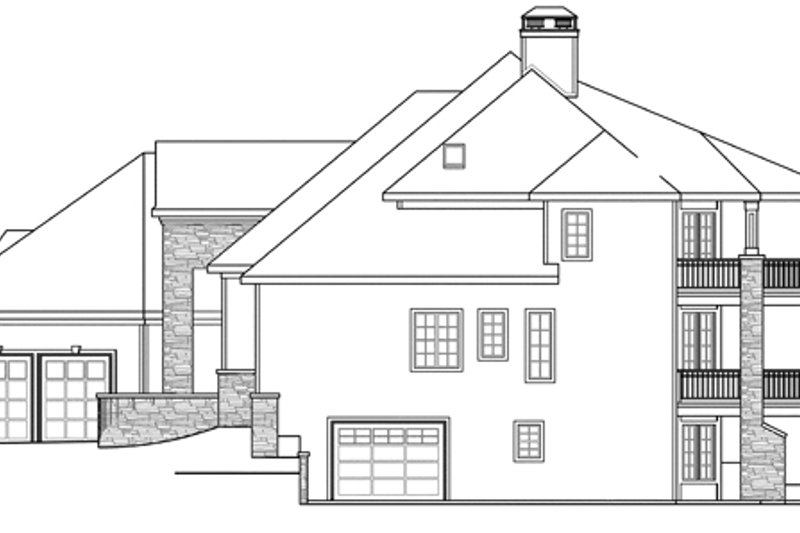 Home Plan - Exterior - Other Elevation 1 House Plan #124-884 - 4 bed, 4.5 bath