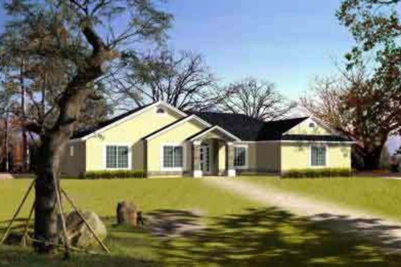 House Design - Adobe / Southwestern Exterior - Front Elevation Plan #1-699