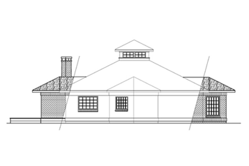 House Blueprint - Exterior - Other Elevation for Contemporary House Plan #124-410 - 3 bed, 2.5 bath