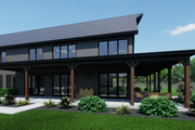 Barndominium Style House Plan - 4 Beds 2.5 Baths 2671 Sq/Ft Plan #1116-13 Exterior 