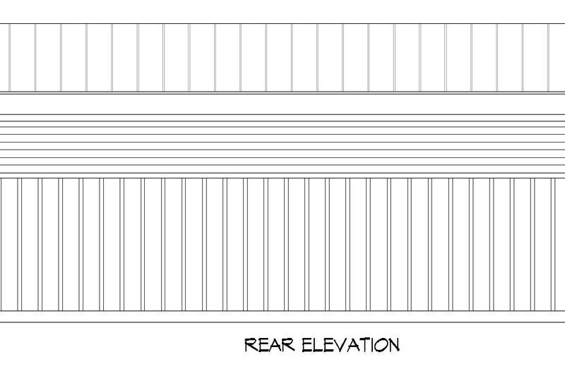 House Plan Design - Exterior - Rear Elevation for Contemporary House Plan #932-943, 0 bath