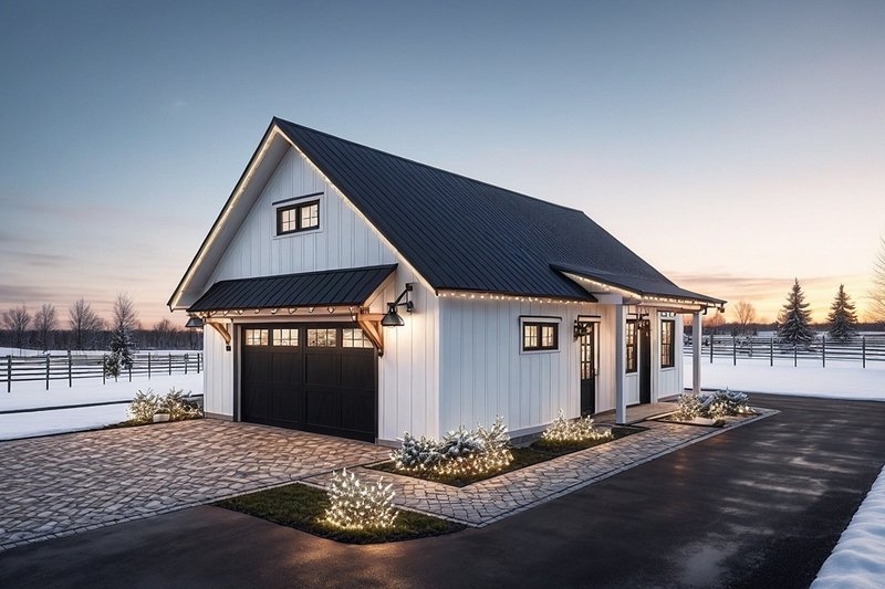 Architectural House Design - Farmhouse Exterior - Front Elevation Plan #1105-15