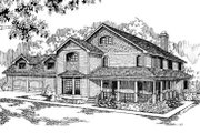 Country Style House Plan - 5 Beds 3 Baths 3180 Sq/Ft Plan #60-300 