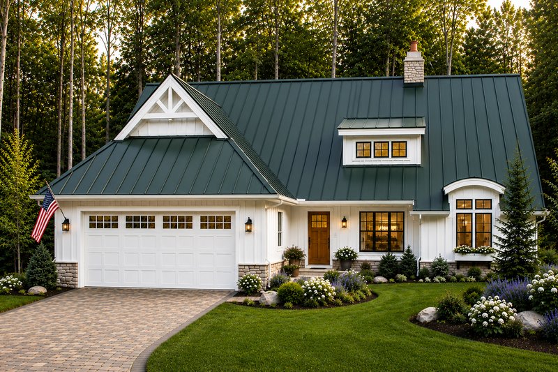 Architectural House Design - Exterior - Front Elevation 4 for Farmhouse House Plan #928-431 - 3 bed, 2.5 bath