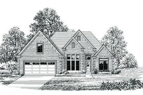 Exterior - Front Elevation for Traditional House Plan #424-142 - 3 bed, 2 bath