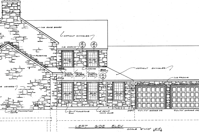 House Design - Exterior - Other Elevation 1 for Country House Plan #72-645 - 4 bed, 2 bath