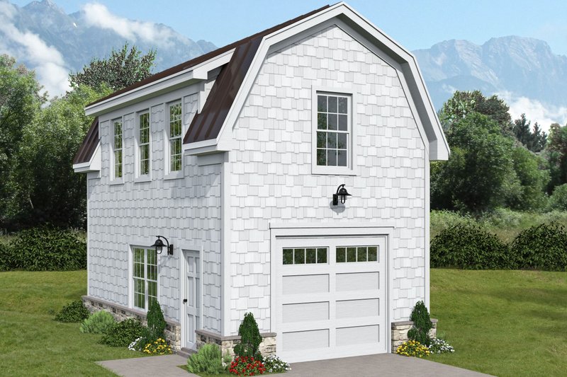 House Blueprint - Farmhouse Exterior - Front Elevation Plan #932-1068