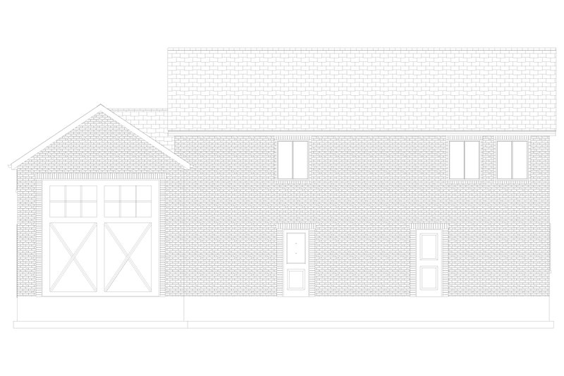 Dream House Plan - Exterior - Rear Elevation 3 for Barndominium House Plan #1060-285 - 2 bed, 2.5 bath