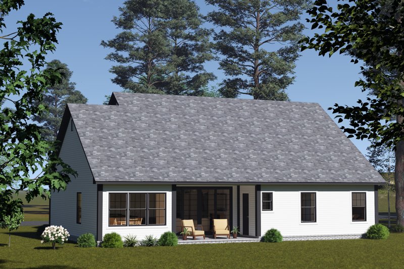 House Blueprint - Exterior - Rear Elevation for Farmhouse House Plan #513-2352 - 3 bed, 2.5 bath
