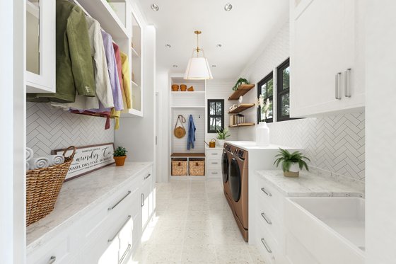 Interior - Laundry for Farmhouse House Plan #119-436 - 3 bed, 2.5 bath