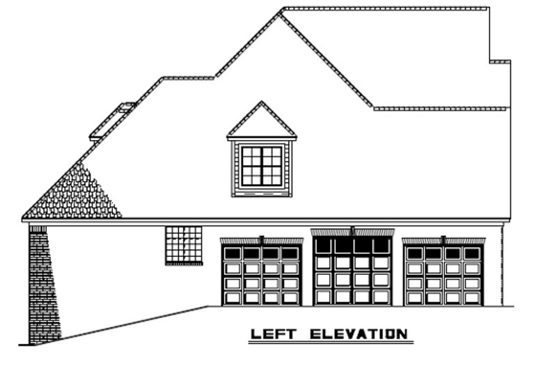 Dream House Plan - Exterior - Other Elevation for European House Plan #17-2271 - 5 bed, 3.5 bath