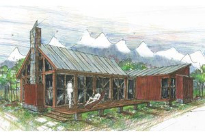 Contemporary Exterior - Front Elevation Plan #426-16