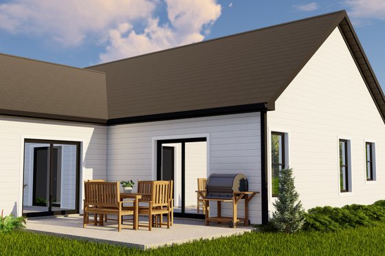 Exterior - Other Elevation 3 for Ranch House Plan #1064-201 - 3 bed, 2.5 bath