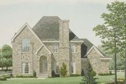 European Style House Plan - 4 Beds 3.5 Baths 3053 Sq/Ft Plan #410-410 