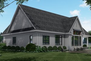 Exterior - Rear Elevation 1 for Farmhouse House Plan #51-1159 - 3 bed, 2.5 bath