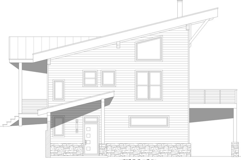 House Design - Exterior - Other Elevation for Country House Plan #932-1267 - 2 bed, 2 bath