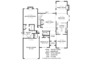 European Style House Plan - 4 Beds 3 Baths 2983 Sq/Ft Plan #424-148 