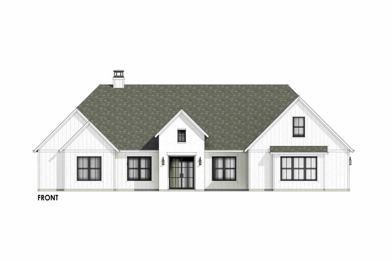 House Design - Exterior - Front Elevation 4 for Cottage House Plan #1096-126 - 4 bed, 3.5 bath
