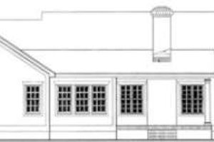 Exterior - Rear Elevation for Traditional House Plan #406-199 - 3 bed, 2 bath