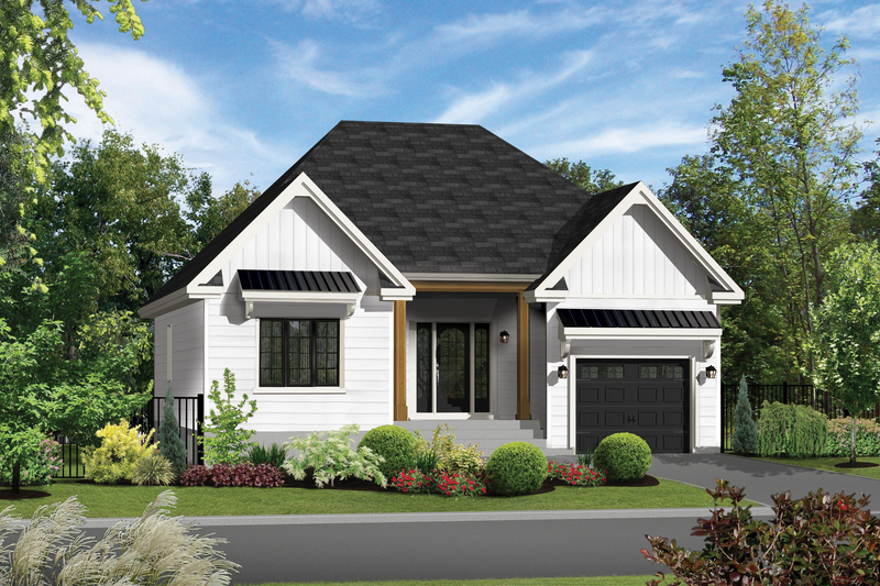 House Blueprint - Farmhouse Exterior - Front Elevation Plan #25-4952
