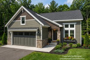 House Blueprint - Exterior - Front Elevation for Craftsman House Plan #51-1541 - 3 bed, 2.5 bath