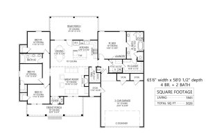 Main Floor plan - Slab and Crawlspace version