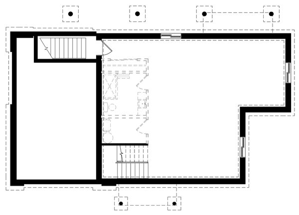 House Blueprint - Unfinished Basement Foundation