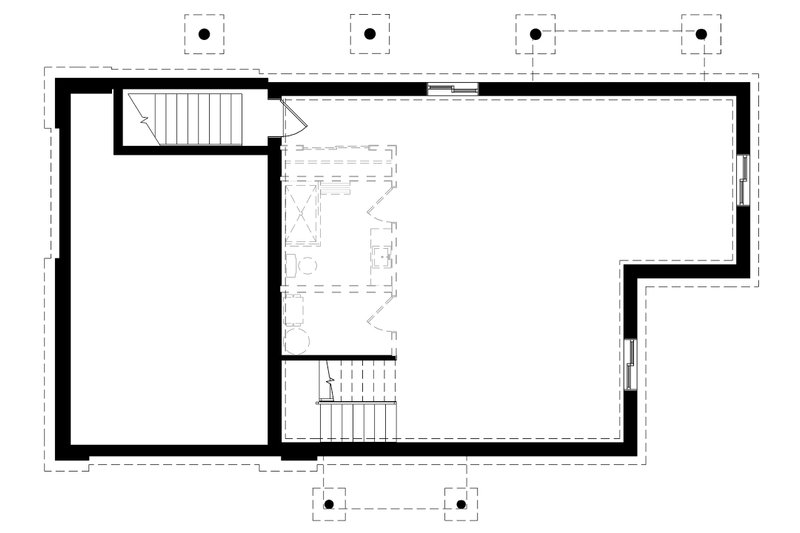 Home Plan - Unfinished Basement Foundation