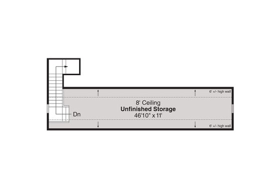 Floor Plan - Upper Floor for European House Plan #124-640, 0 bath