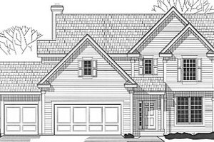 Traditional Exterior - Front Elevation Plan #67-164