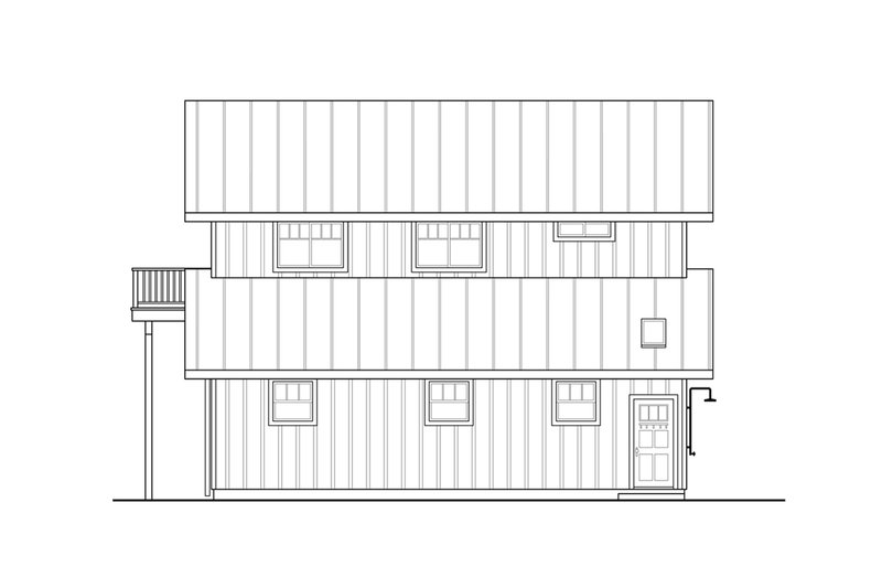 Home Plan - Exterior - Other Elevation 1 for Farmhouse House Plan #124-1316 - 2 bed, 3 bath