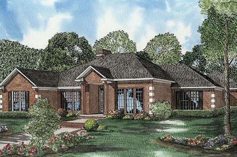 Dream House Plan - Traditional Exterior - Front Elevation Plan #17-583