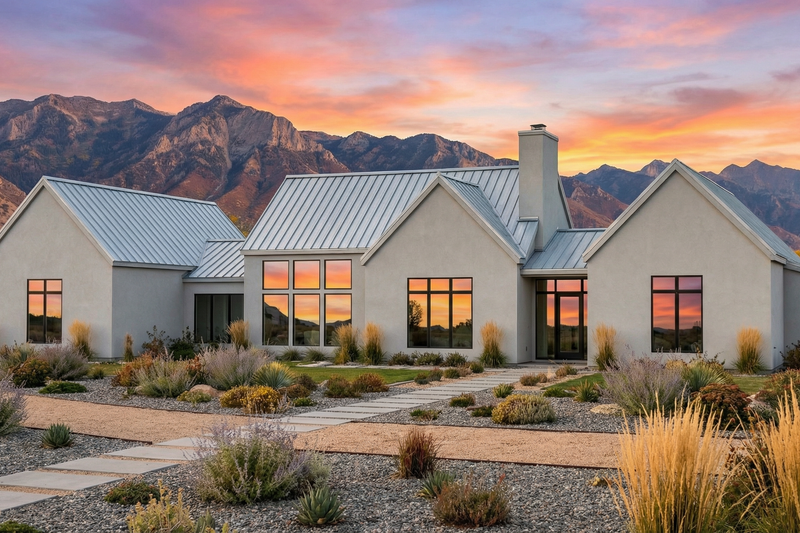 House Design - Exterior - Front Elevation 3 for Modern House Plan #1096-72 - 3 bed, 2 bath