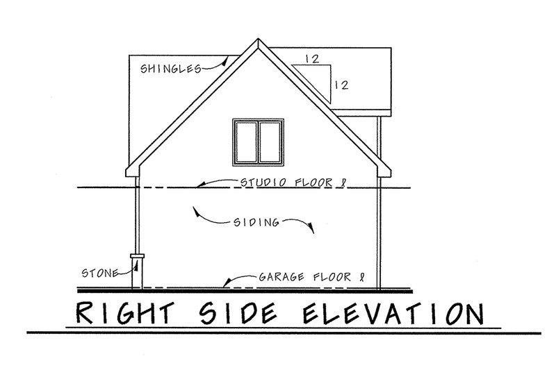 Dream House Plan - Exterior - Front Elevation 3 for Cottage House Plan #20-2657 - 1 bed, 1 bath