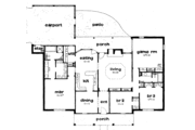 Mediterranean Style House Plan - 3 Beds 2 Baths 2130 Sq/Ft Plan #36-291 