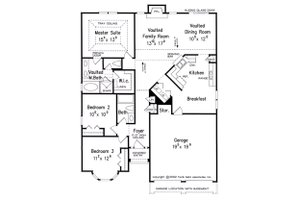 Floor Plan - Main Floor for Traditional House Plan #927-38 - 3 bed, 2 bath