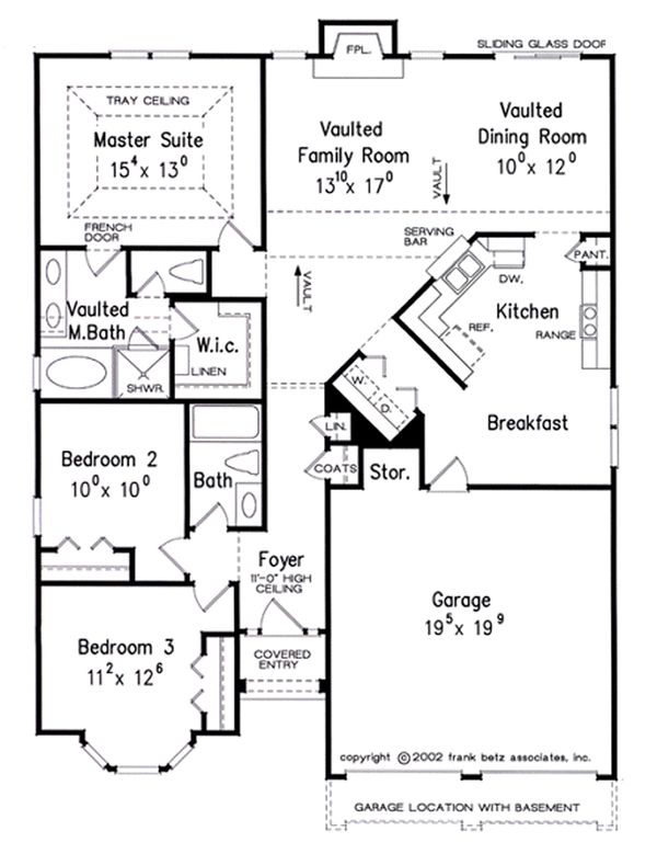 Architectural House Design - Traditional Floor Plan - Main Floor Plan #927-38