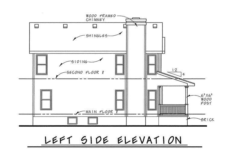 Dream House Plan - Exterior - Other Elevation for Victorian House Plan #20-2469 - 3 bed, 2.5 bath