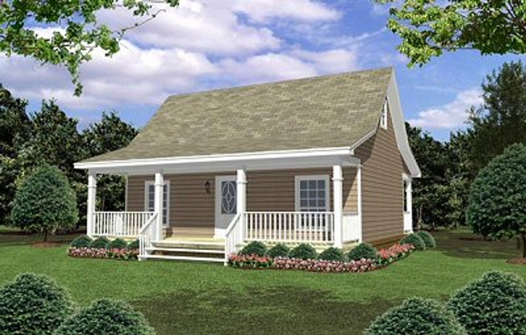 Cottage Style House Plan - 2 Beds 1 Baths 800 Sq/Ft Plan #21-211 -  Dreamhomesource.Com