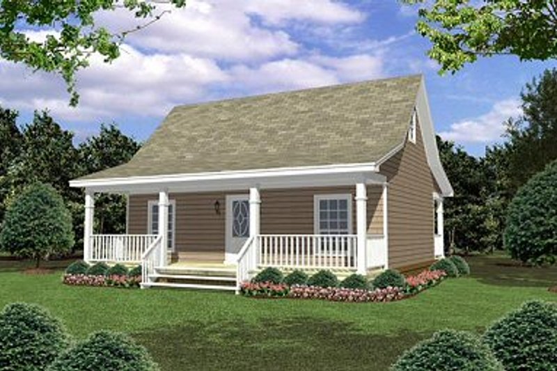 Cottage Style House Plan - 2 Beds 1 Baths 800 Sq/Ft Plan #21-211