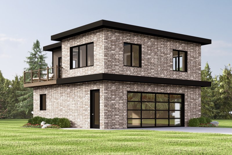 Dream House Plan - Contemporary Exterior - Front Elevation Plan #1064-354