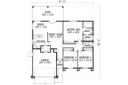Traditional Style House Plan - 3 Beds 2 Baths 1635 Sq/Ft Plan #1-581 