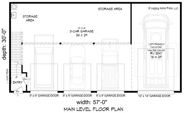 House Plan Design - Modern Floor Plan - Main Floor Plan #932-744