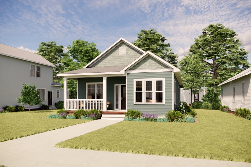House Design - Exterior - Front Elevation 2 for Bungalow House Plan #936-50 - 3 bed, 2 bath