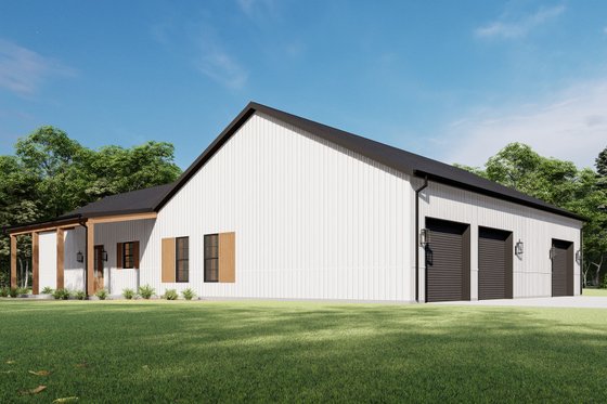 Exterior - Other Elevation 5 for Barndominium House Plan #1092-70 - 3 bed, 2 bath